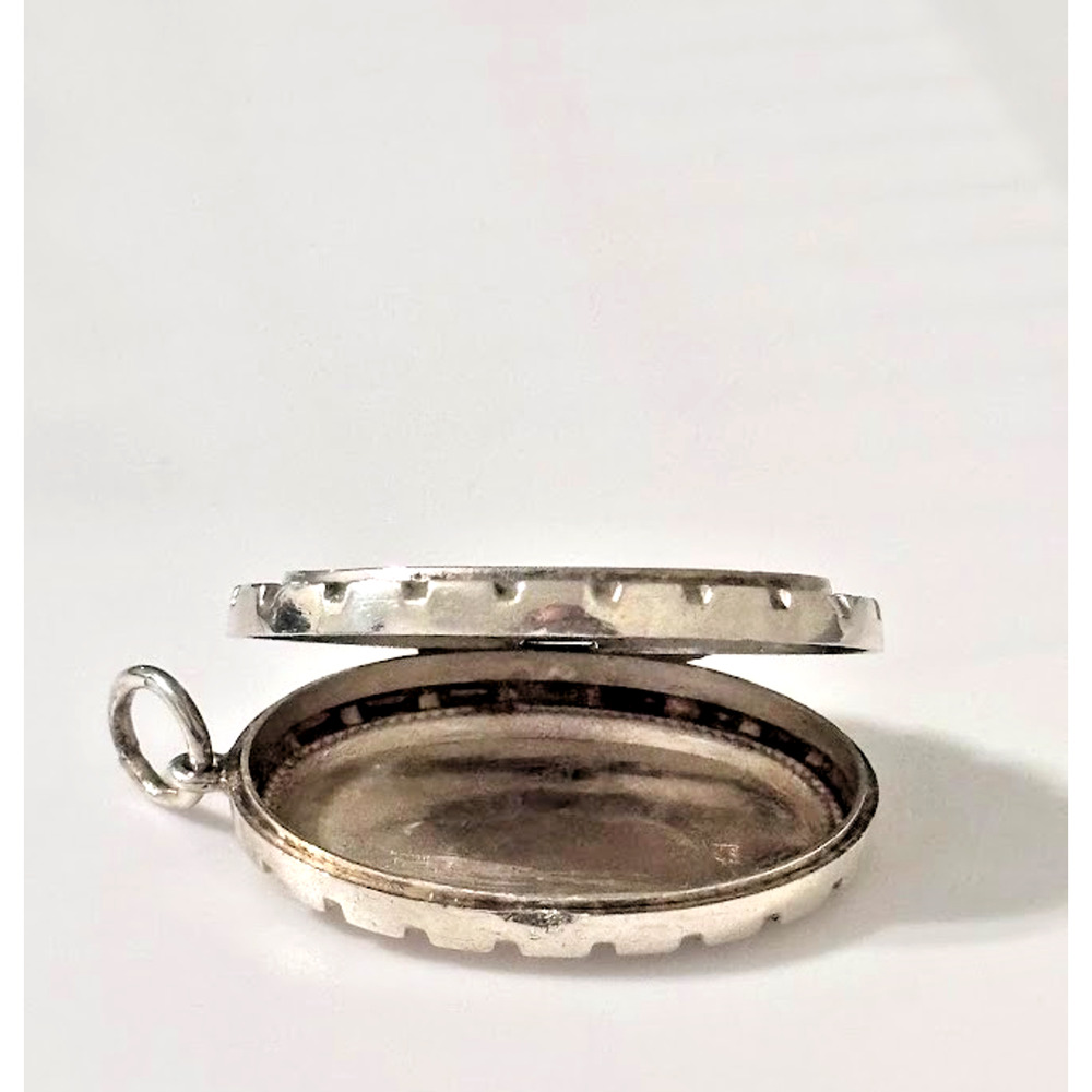 Antique Adie & Lovekin Sterling Silver Vesta Case Match Safe Chatelaine Pendant - Picture 12 of 16